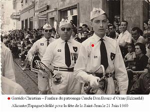 PATRONAGE ORAN D ECKMUHL LE CERCLE DON BOSCO 1960  (3) LA FANFARE EN ESPAGNE